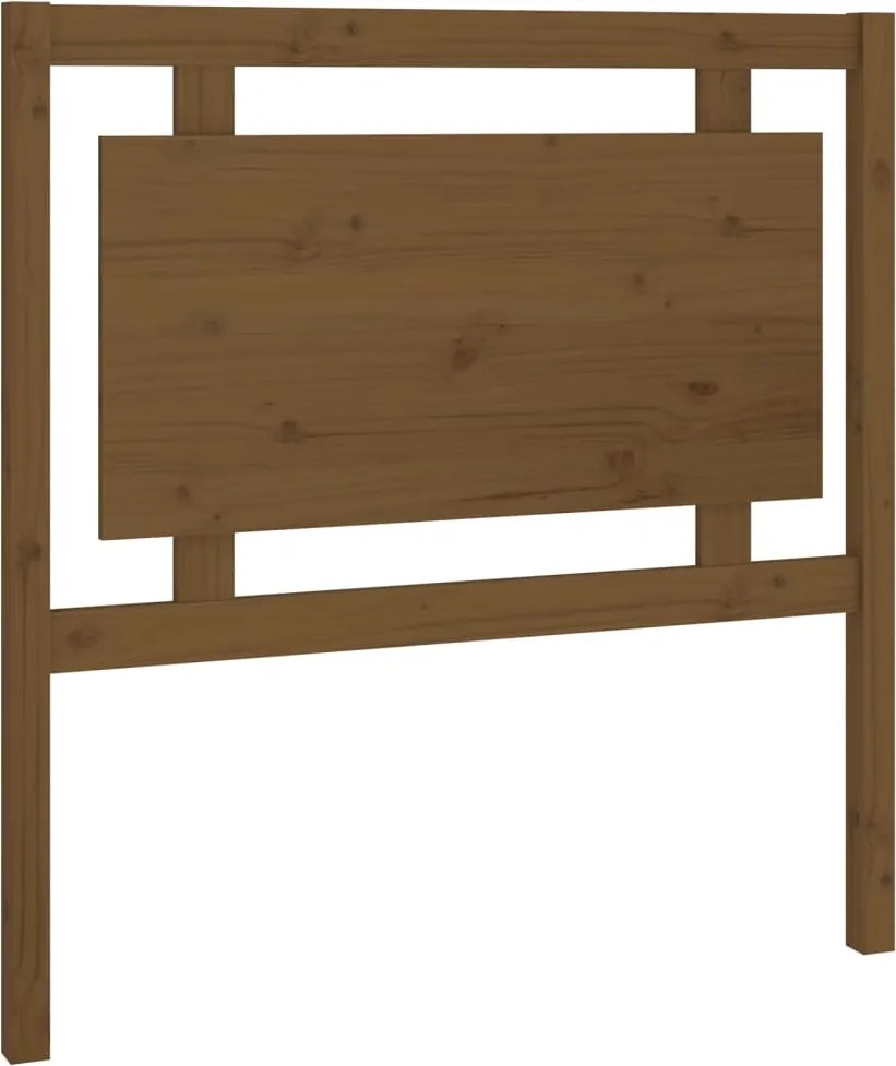 vidaXL Tăblie de pat, maro miere, 95,5x4x100 cm, lemn masiv de pin