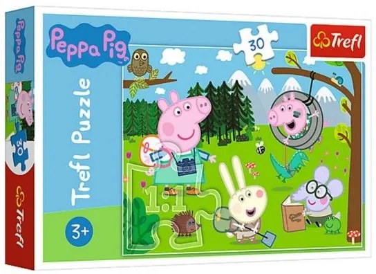 Puzzle Peppa Pig / Peppa Pig O excursie în pădure