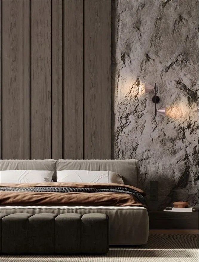 Aplica cu 2 Spoturi directionabile CONICO coffee, NVL-9011429