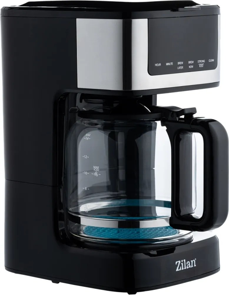 Cafetiera digitala Zilan ZLN9266, functie de preparare la o ora uterioara, auto curatare