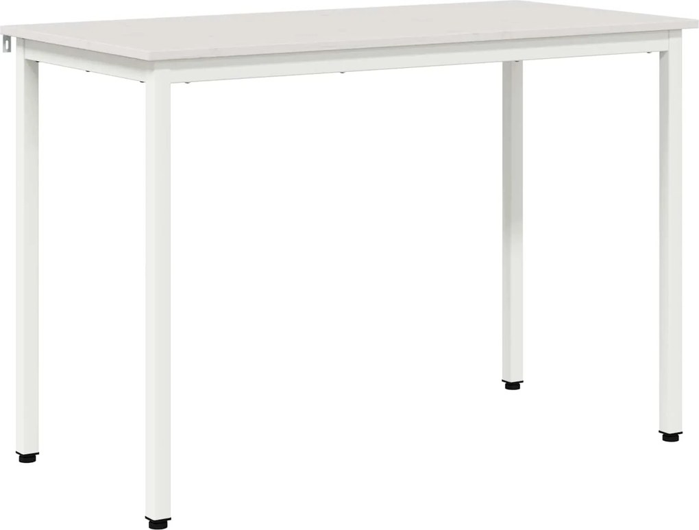 vidaXL Masă de dining Alb 110 x 55 x 75 cm Lemn de pin masiv