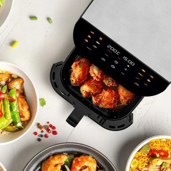 Friteuză cu aer cald inteligentă TESLA Electronics AirCook 9 l 1700W/230V Wi-Fi