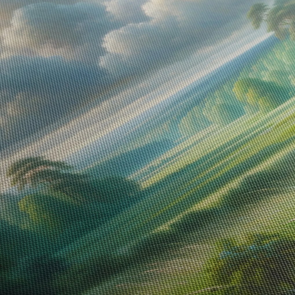 Tablou - Peisaj verde (120x50 cm)