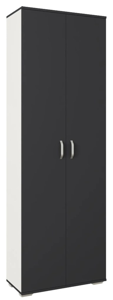 Dulap Como, 2 Usi, Antracit/Alb, L 66 x l 35 x H 200 cm