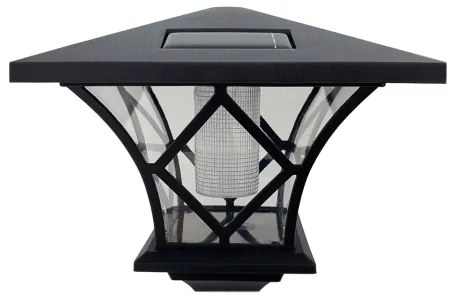Lampă LED solară de exterior 3 în 1 LED/1,2V 200 mAh IP44 negru
