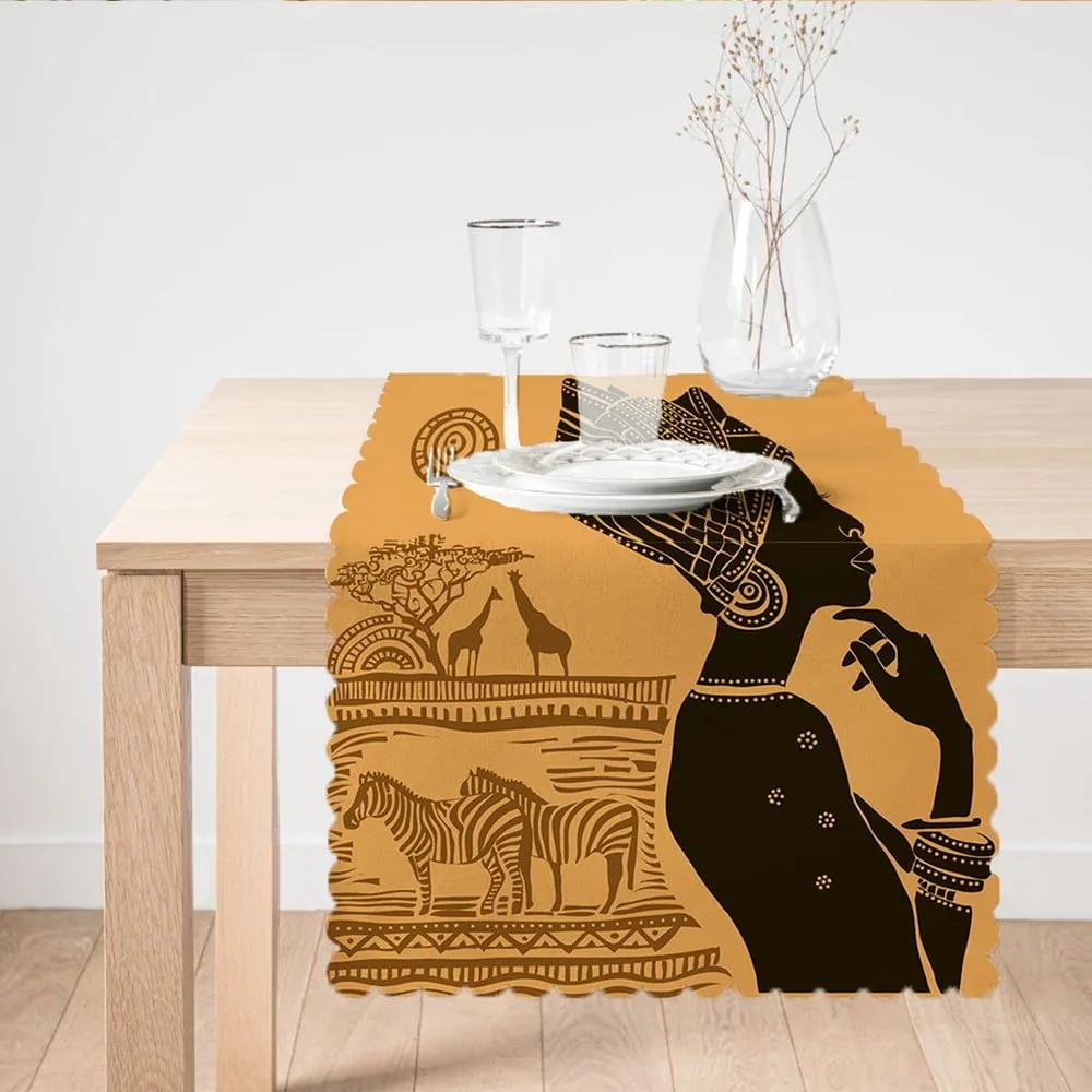 Napron pentru masă Minimalist Cushion Covers African Woman, 45 x 140 cm
