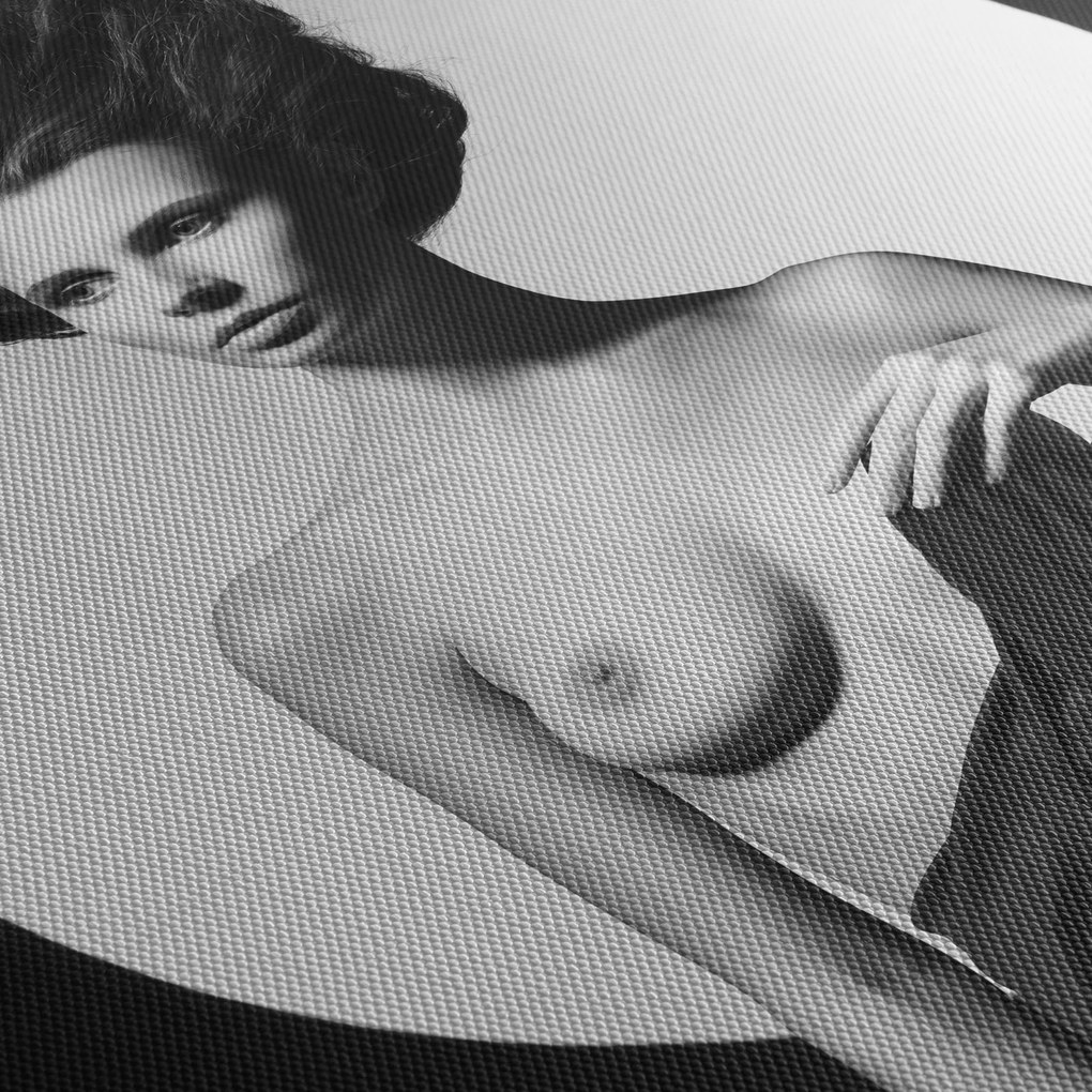 Tablou - Nud feminin (cu ceas) (90x30 cm)