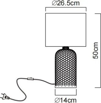 Globo 21735R - Lampă de masă SOFIE 1xE27/60W/230V roșie