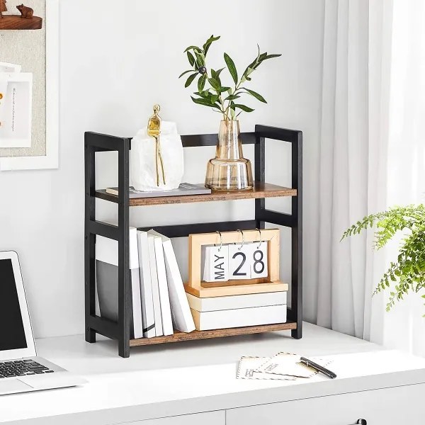 Poliță de depozitare MARGE, maro/negru