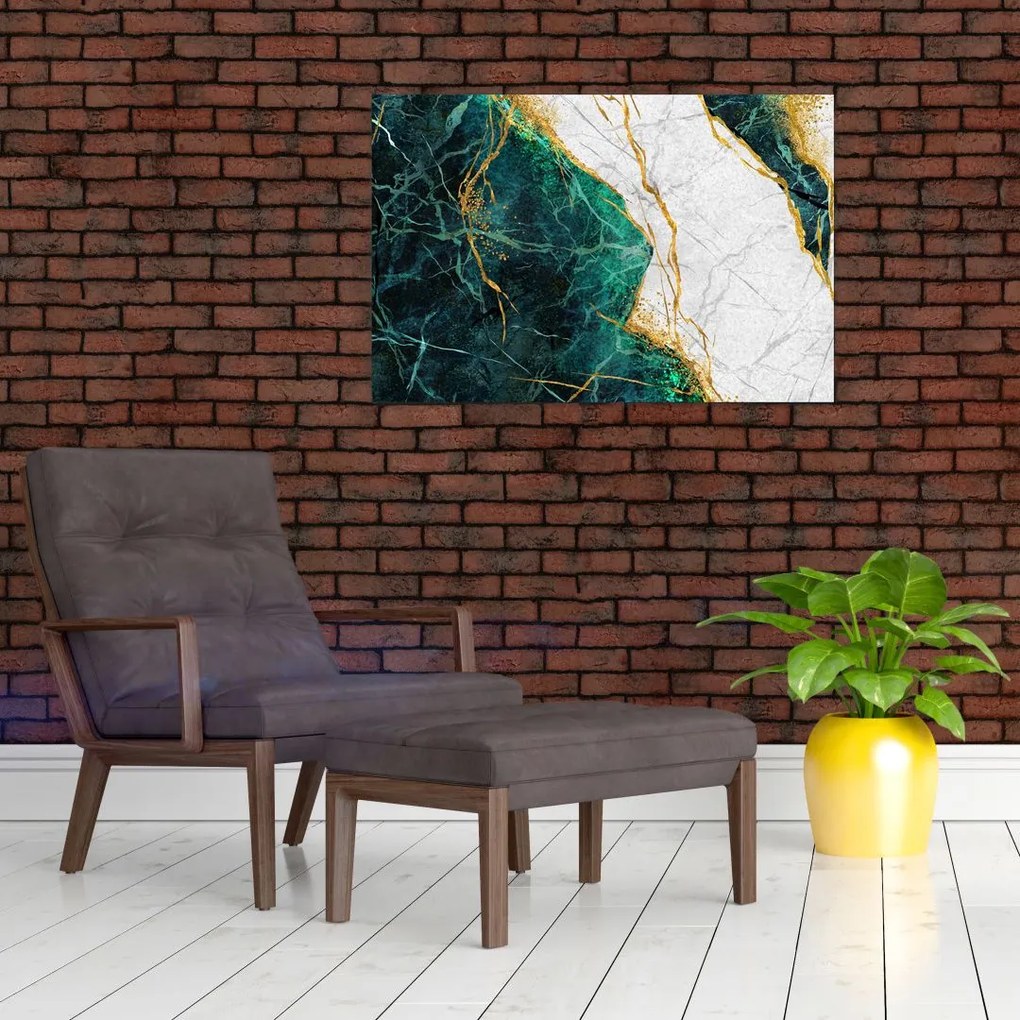 Tablou - Marmură turcoaz (90x60 cm)