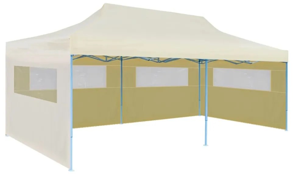 Cort de petrecere pliabil pop-up, crem, 3 x 6 m Crem, 3 x 6 m