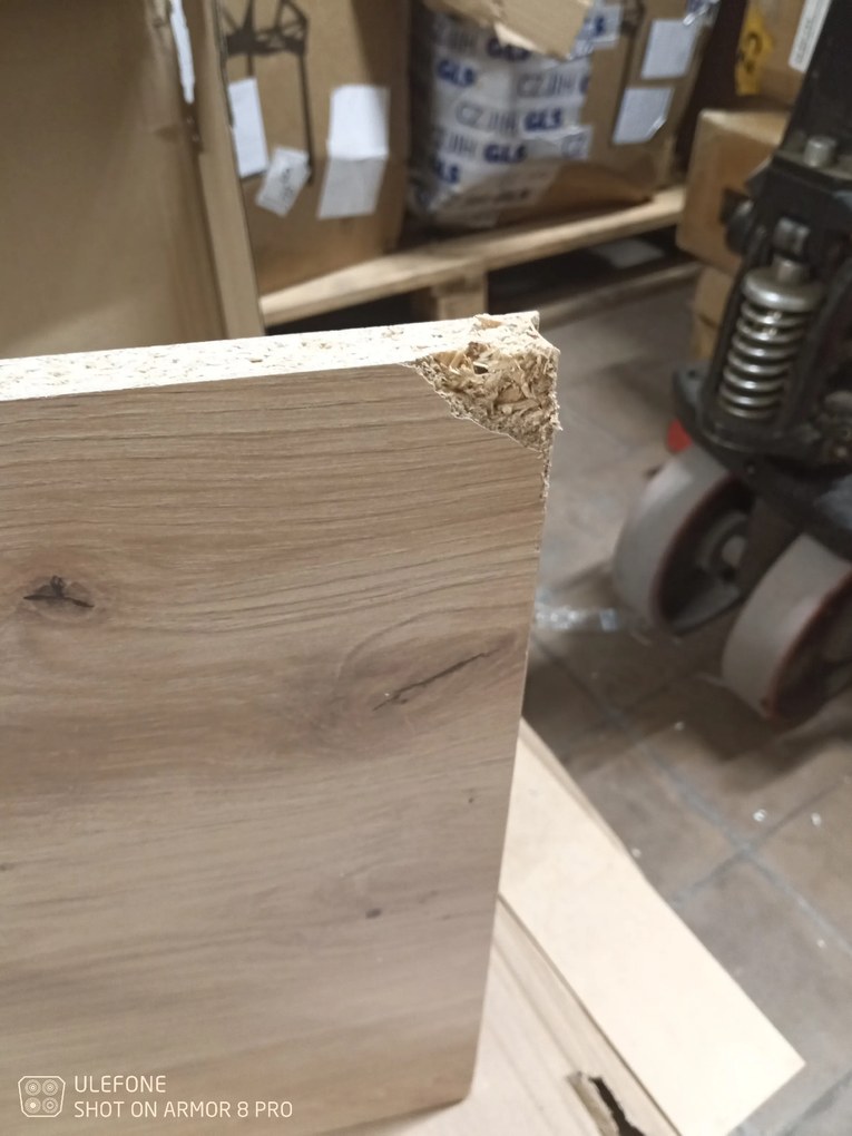 OFERTA Dulap TV de perete ENTSIAN 150x40cm, stejar artisan II. calitate