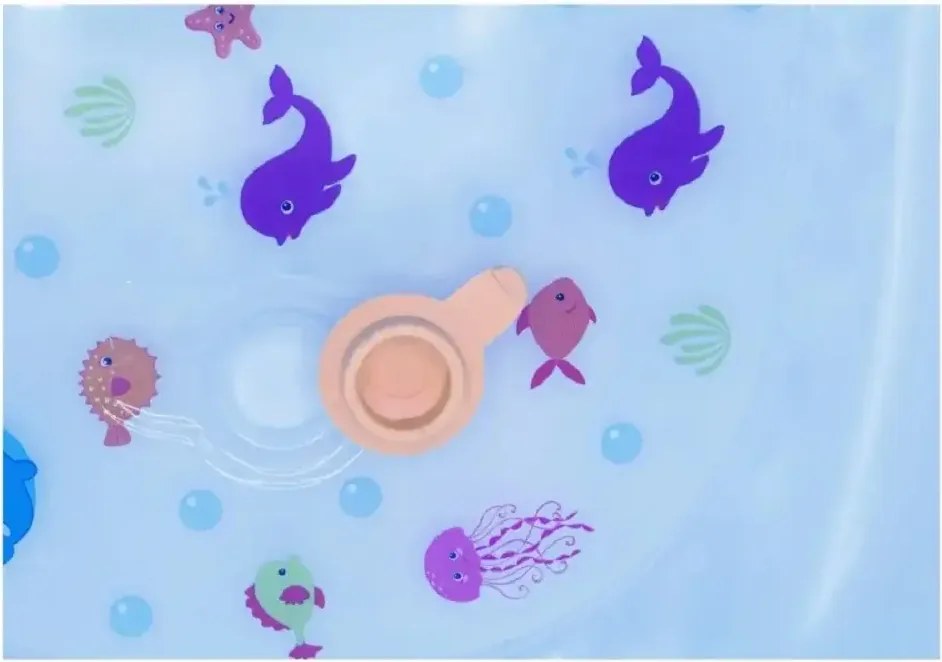 Set baita copii, Baby Homs, cadoul ideal pentru botez, albastru, PVC