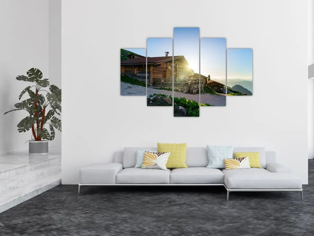 Tablou - Dimineața în Alpi Tirol (150x105 cm)