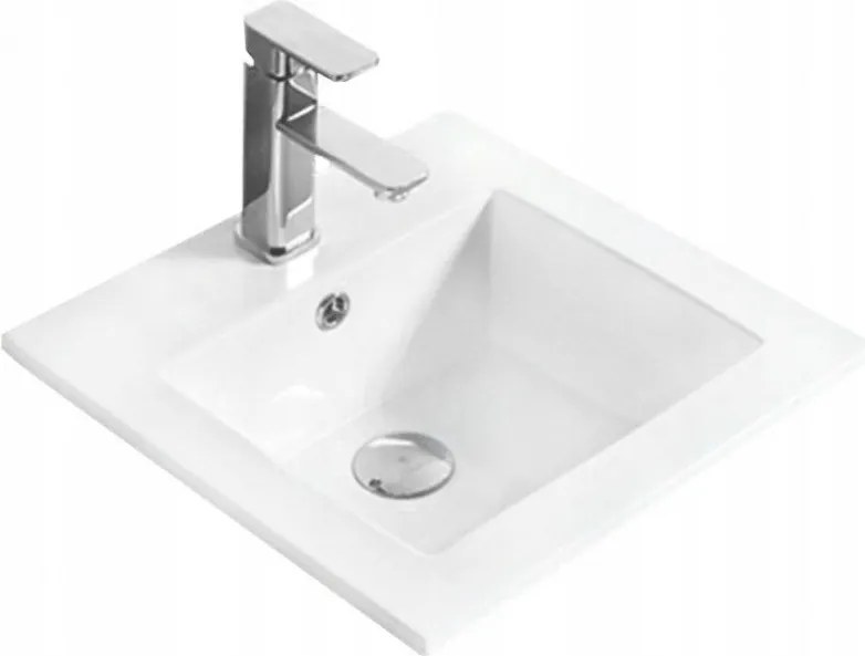 Mexen Stella chiuvetă încastrată în blat 41 x 41 cm, albă - 25454100