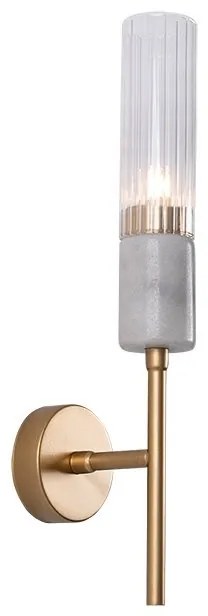 Aplica design decorativ modern MARBLE alb/auriu