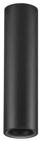 Spot aplicat LED design tehnic LUISA negru, H-15cm