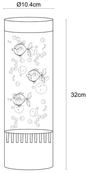 Lampă LED RGB de masă Zuma Line 003064-029599 AQUA LED/3,6W/5V