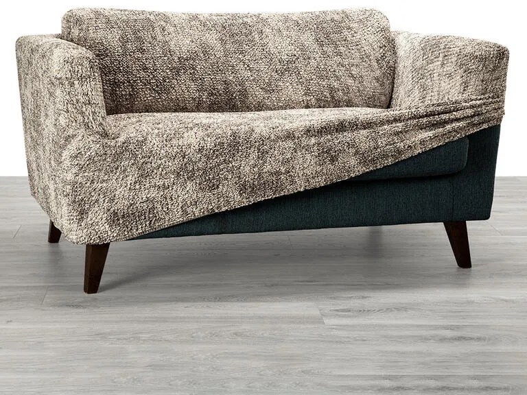 Huse bielastice MARMO bej fotoliu clasic (l. 60 - 110 cm)