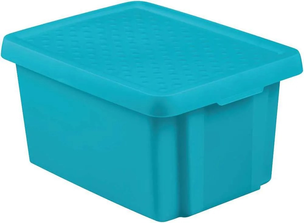 Cutie de depozitare cu capac 16L - albastru CURVER
