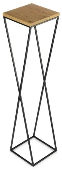 Suport de flori LOFT 100x24 cm negru/maro