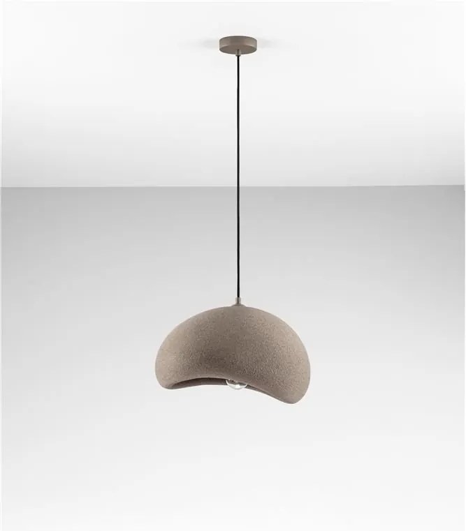 Lustra suspendata design modern, Stone Brown, AERE, L 40cm