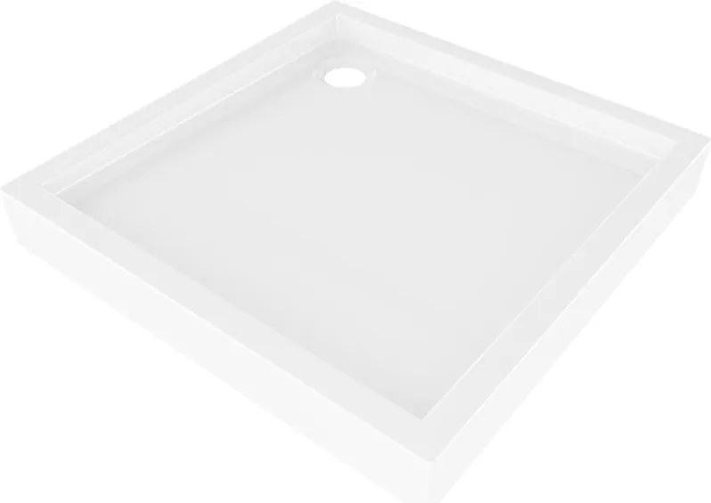 Mexen Flow+ cadă de duș pătrată 100 x 100 cm, alb lucios - 46S101010H