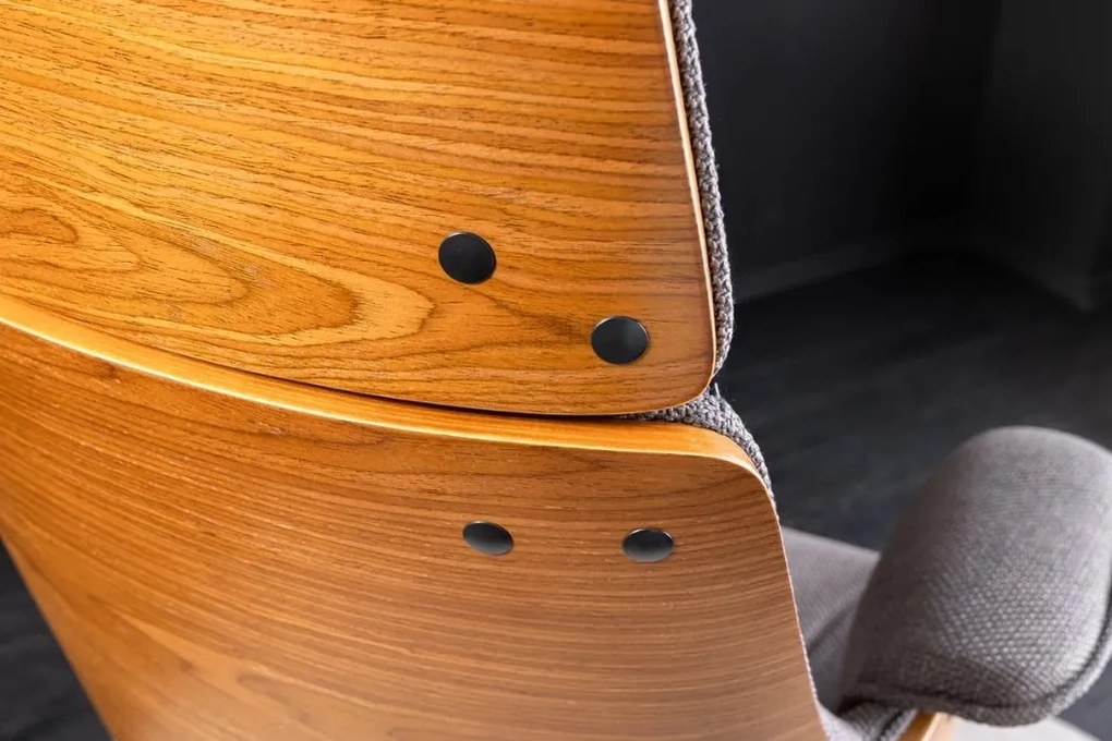 Scaun de birou pivotant Manhattan gri