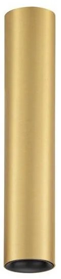 Spot aplicat LED design tehnic LUISA auriu mat, H-20cm