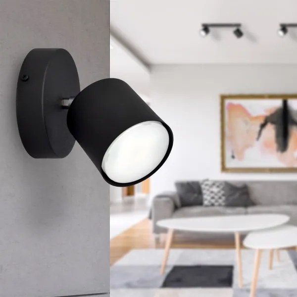 Spot de perete PUNTA 1xGX53/10W/230V negru