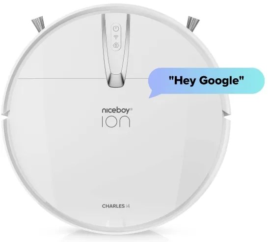 Niceboy ION Charles i4 - Aspirator robot 2în1 4400 mAh Wi-Fi alb + DO