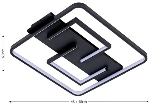 Plafonieră LED dimabilă Brilagi FLARE LED/34W/230V 3000-6000K + telecomandă