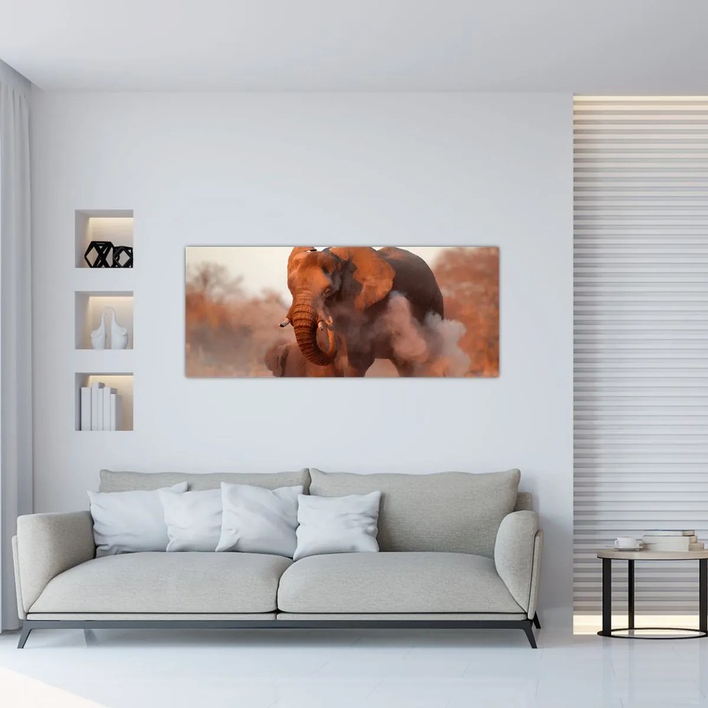 Tablou - Marele elefant african (120x50 cm)