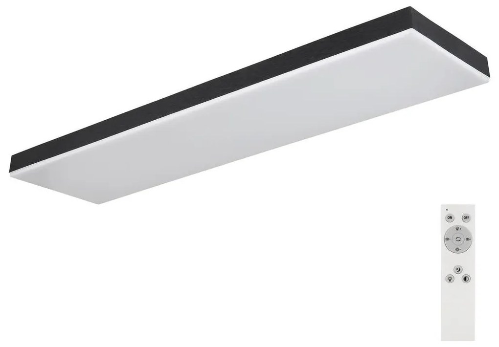 Plafonieră LED dimabilă DORO LED/24W/230V negru Globo 41594D4 + telecomandă