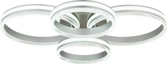 Globo 67377-90 - Plafonieră LED dimerizabilă FRANCINE LED/90W/230V argintie + telecomandă