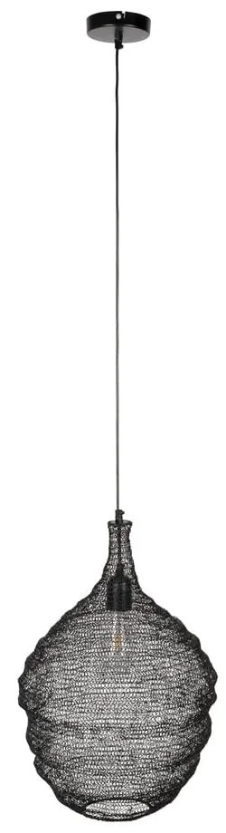 Lustră White Label Lena, ø 37 cm, negru