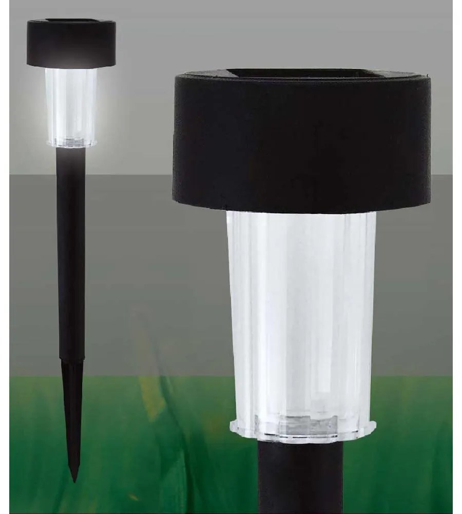 LAMPA SOLARA LED PENTRU GRADINA, 4.7X32 CM, NEGRU, PLASTIC