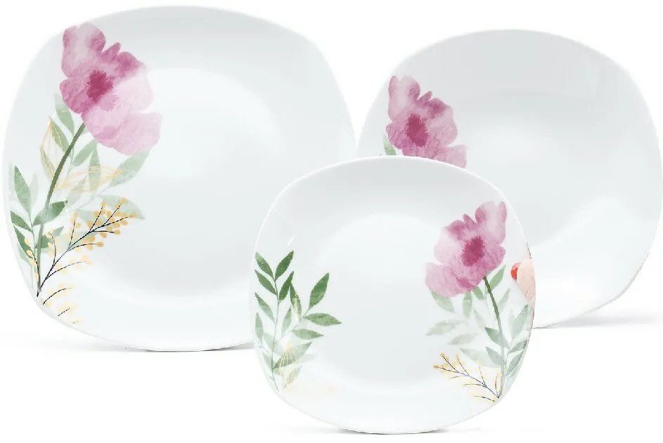 Arôme Home Set de masă cu 18 piese Roz mac