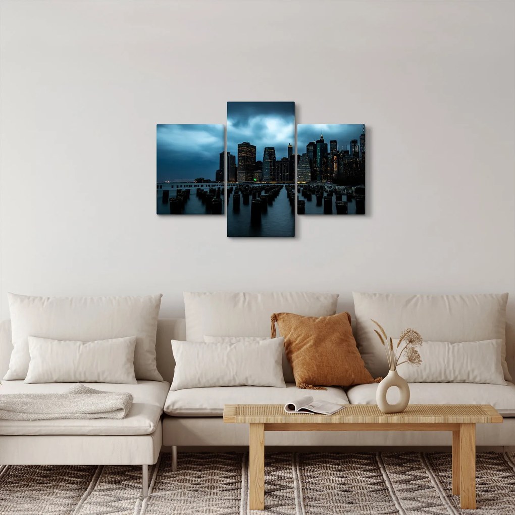 Tablou - Privire spre Zgârâie nori din New York (90x60 cm)