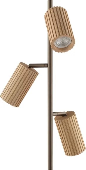 Brilliant - Lampadar LAKEWOOD 3xGU10/10W/230V maro