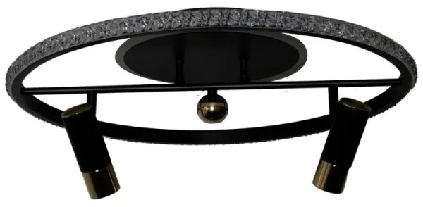 Plafonieră LED dimabilă LED/60W/230V 3000-6500K negru + telecomandă