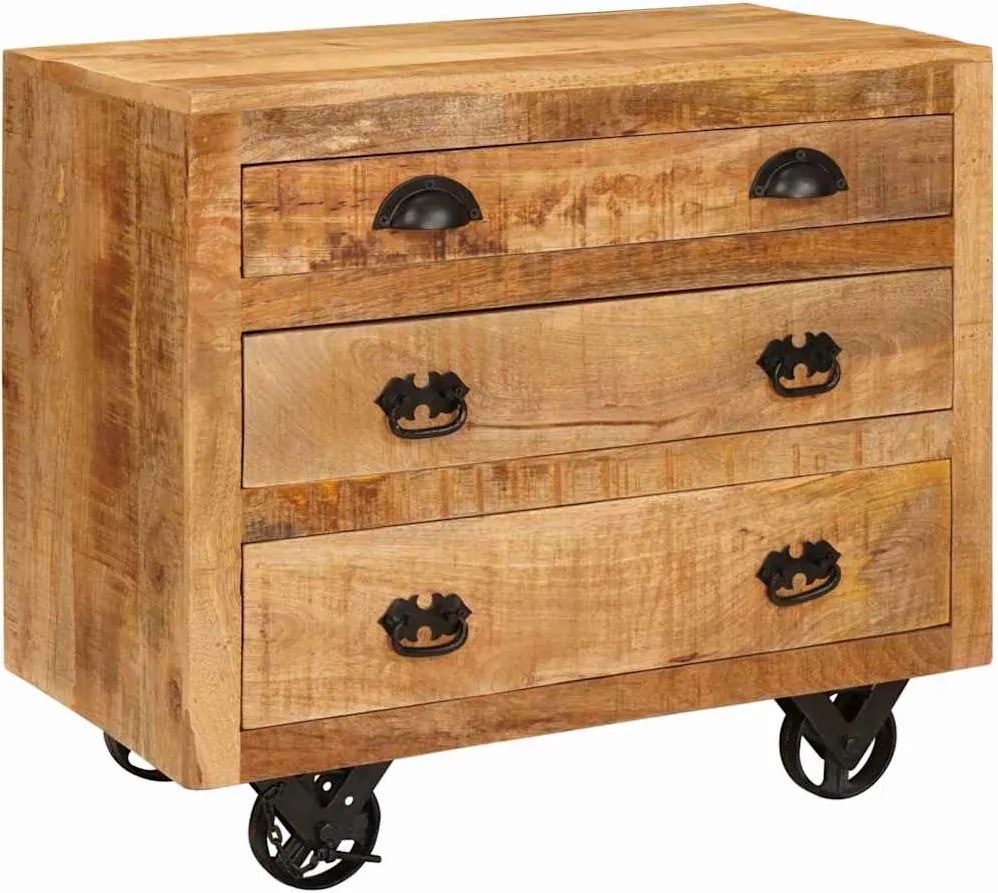 vidaXL Dulap lateral Maro 70 x 38 x 63 cm Lemn masiv de mango