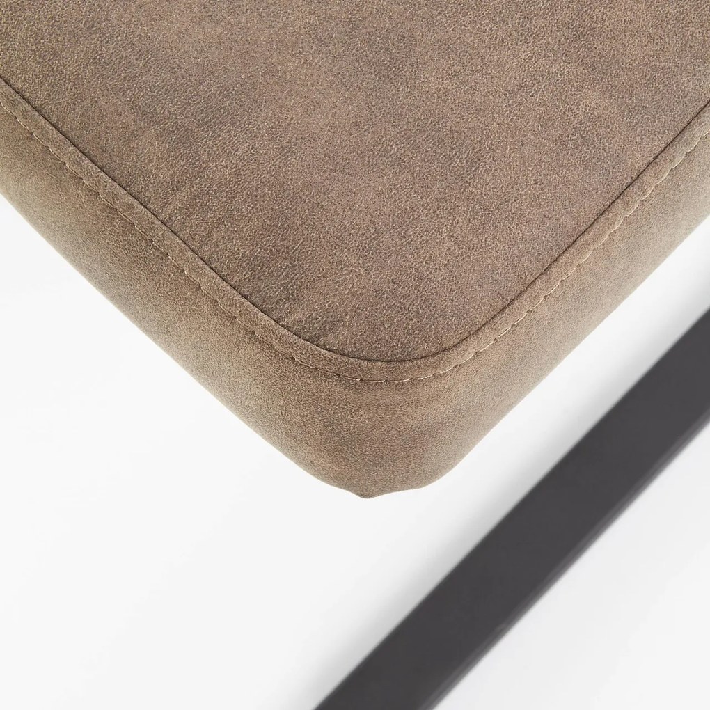 Scaun K338 piele ecologica maro