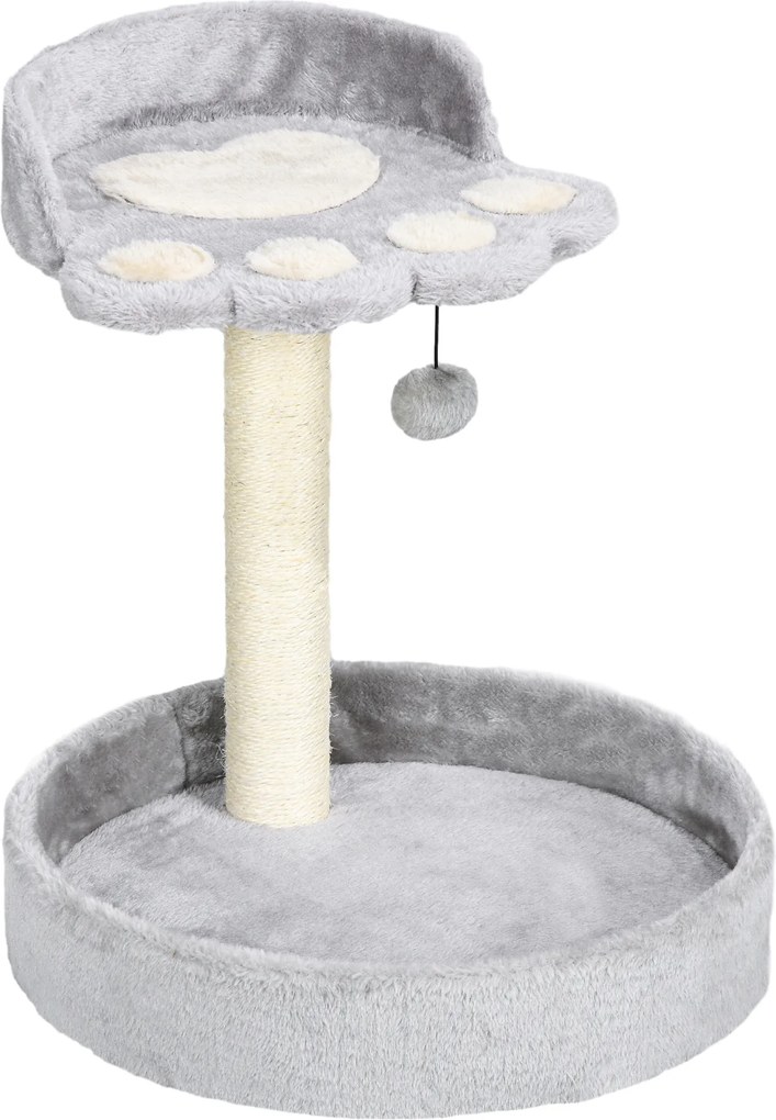 PawHut Copac de Zgariat pentru Pisici de 5kg, 41x41x44 cm, Gri | Aosom Romania