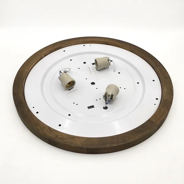 Plafonieră Brilagi BELLADONNA 3xE27/15W/230V d. 50 cm alb/stejar nuc