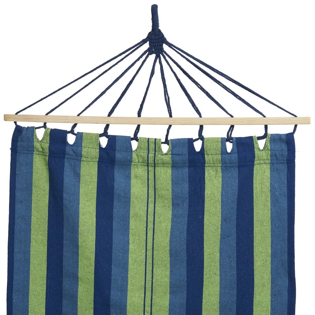 Hamac Exotic Stripes, Heinner, 200x80 cm, verde/albastru