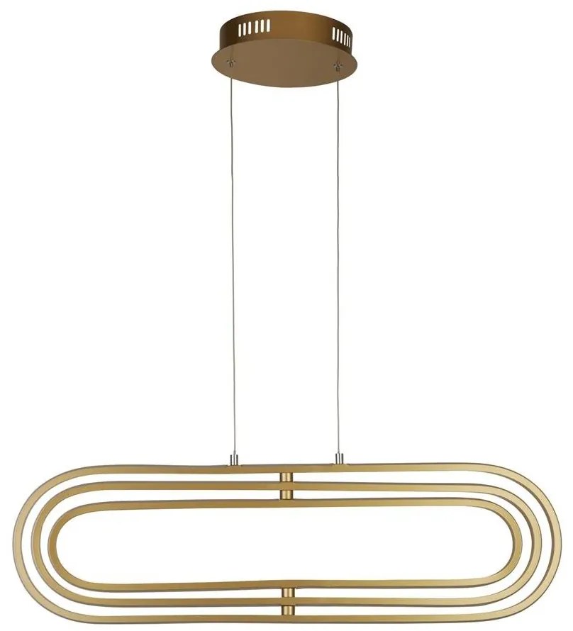 Lustra suspendata LED design modern Clip auriu