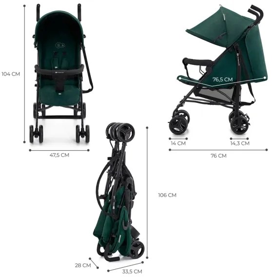 KINDERKRAFT TIK - Cărucior golf bej