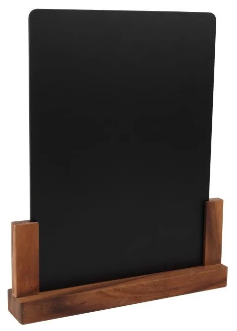 Tăbliță pentru cretă cu suport din lemn de salcâm T&G Woodware Rustic, înălțime 32 cm