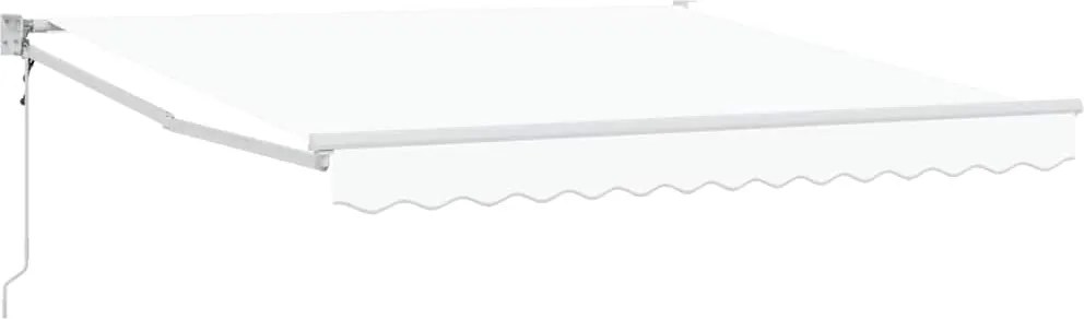 vidaXL Cortina Retractabilă Alb 350 x 250 cm țesătură